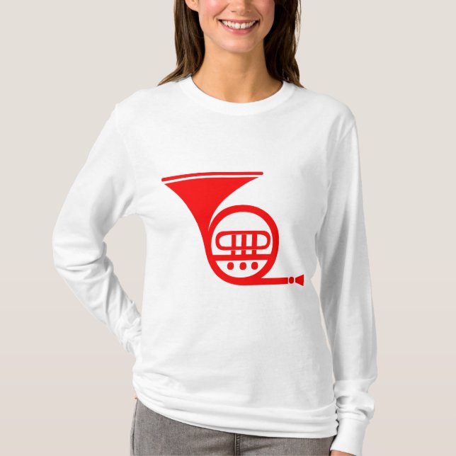 Camiseta Cuerno Francés - Rojo (Anverso)