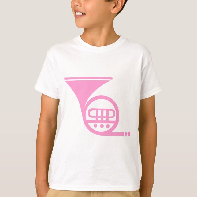 Camiseta Cuerno Francés - Rosa (Anverso)