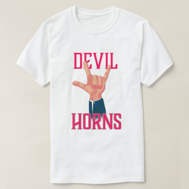 Camiseta Cuernos de diablo (Diseño del anverso)