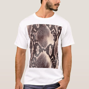 Camiseta Cuero de serpiente: textura marrón sin costura
