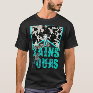 Camiseta Cuero de Toro Calavera Cuando Llueve Derrama Occid