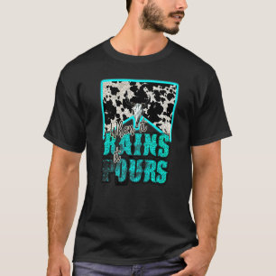 Camiseta Cuero de Toro Cráneo de Toro Cuando Llueve Derrama