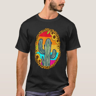 Camiseta Cuero de vaca Cactus de Texas Gráfico de Rodeo Occ