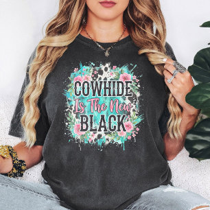 Camiseta Cuero de Vaca Es El Nuevo Estilo Floral Occidental