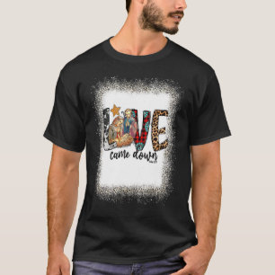 Camiseta Cuero de Vaca Leopardo Occidental Blanqueado Amor