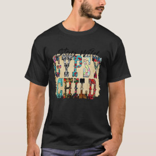 Camiseta Cuero de vaca leopardo Permanece salvaje niño gita