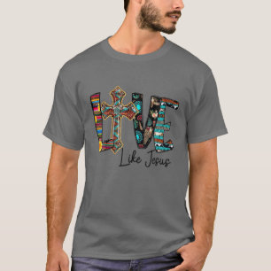 Camiseta Cuero de vaca occidental Leopardo Vaquera Amor cri