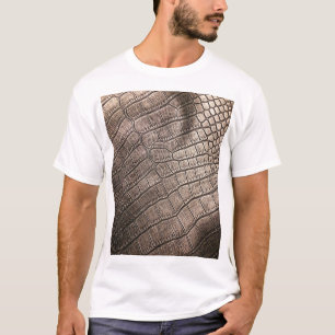 Camiseta Cuero elegante de primer plano: patrón texturado