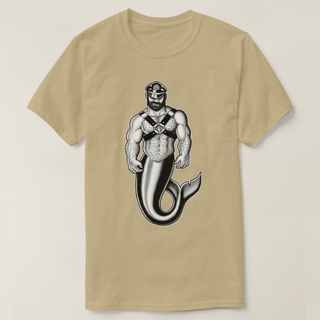 Camiseta Cuero Muscular Merman (Diseño del anverso)