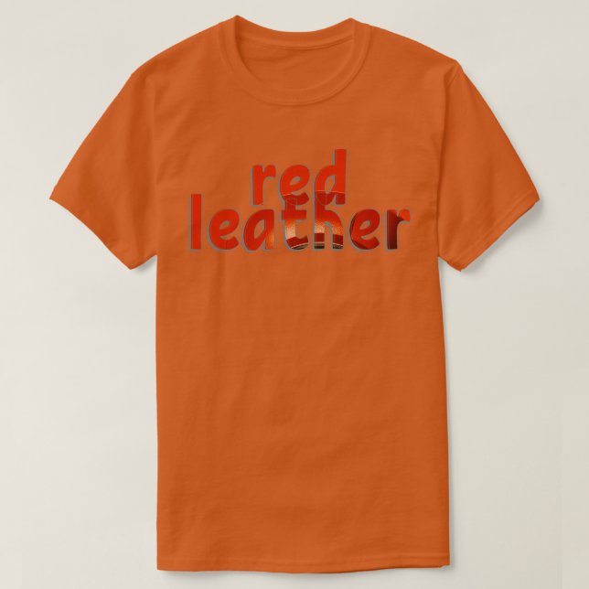 Camiseta cuero rojo (Diseño del anverso)