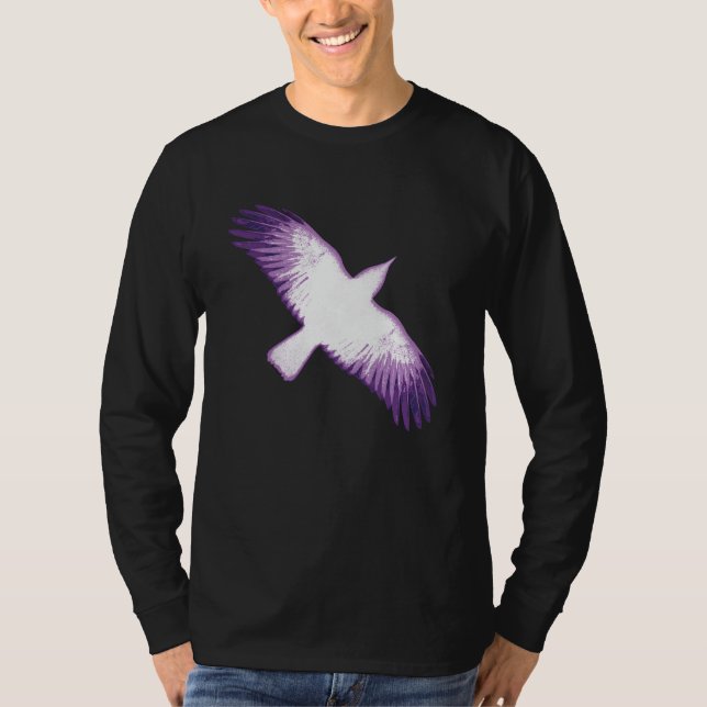 Camiseta Cuerpo blanco y púrpura (Anverso)