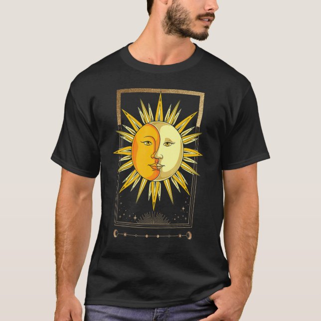 Camiseta Cuerpo Celestial Bohemia Estética Boho Sun Moon As (Anverso)