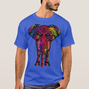 Camiseta Cuerpo colorido del elefante