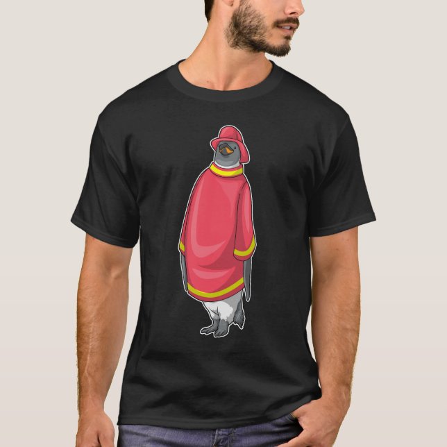 Camiseta Cuerpo de bomberos de pingüino (Anverso)