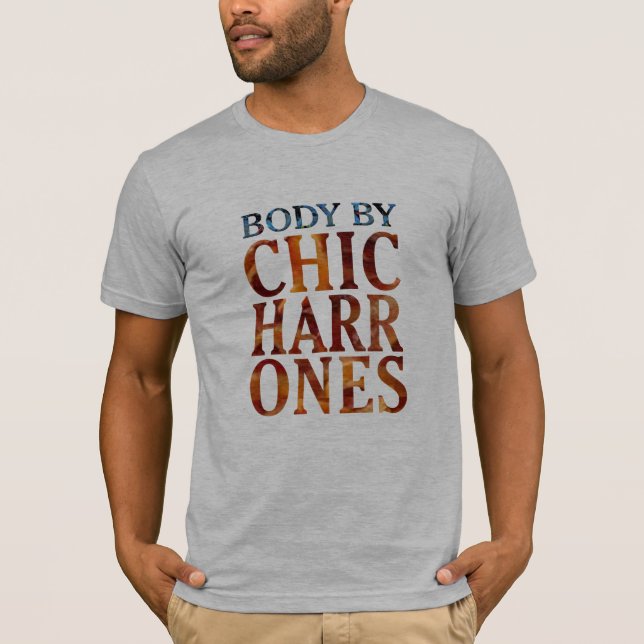 Camiseta Cuerpo de chicharrons Frito de cerdo rinds Bacon F (Anverso)