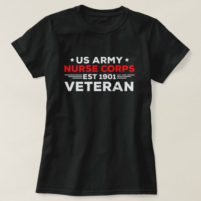 Camiseta Cuerpo de Enfermeras del Ejército de Estados Unido (Diseño del anverso)
