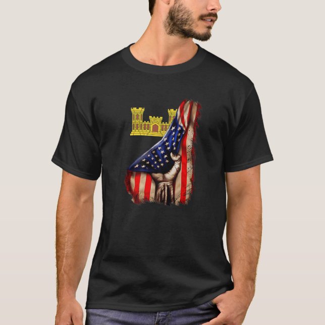 Camiseta Cuerpo De Ingenieros Del Ejército "Essayons" Sucur (Anverso)
