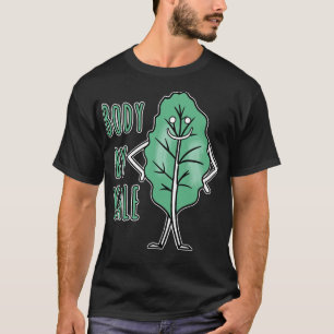 Camiseta CUERPO DE KALE Cute Vegan o Vegetariano Alimentos 
