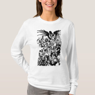 Camiseta Cuerpo de Linternas Negras - Negro y Blanco