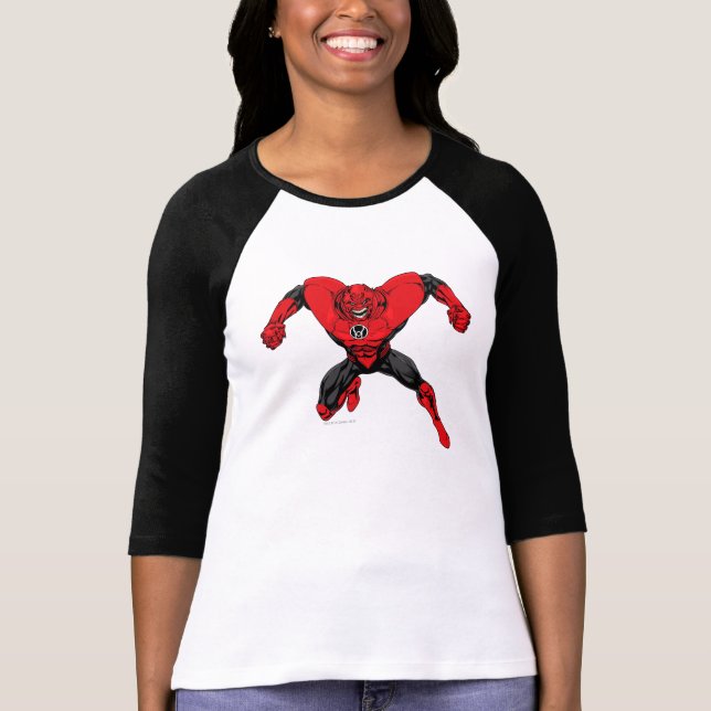 Camiseta Cuerpo de Linternas Rojas - Salto de furia 1 (Anverso)