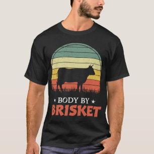 Camiseta cuerpo de los hombres por brisket bbq cocina de pa