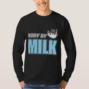 Camiseta Cuerpo De Los Hombres Por Leche Fresa Chocolate Sh