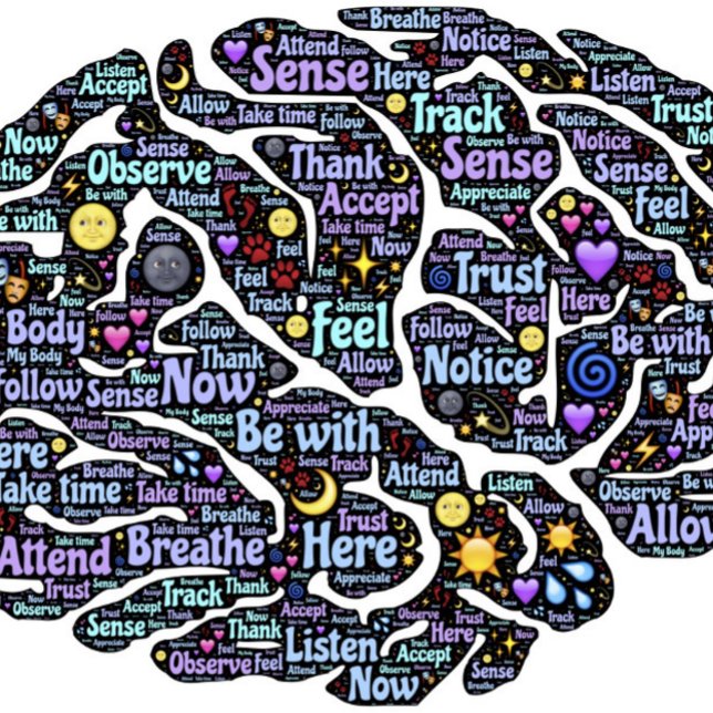 Camiseta Cuerpo de mediación Arte Inspirador de palabra (Subido por el creador)