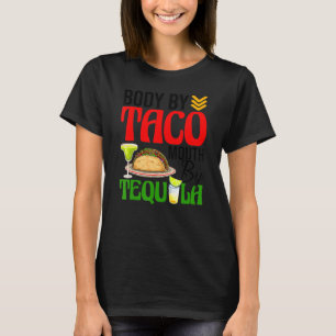 Camiseta Cuerpo De Tacos Mouth Por Tequila Cinco De Mayo