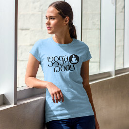 Camiseta Cuerpo De Yoga Con Impresión Gráfica De Yoga Pose