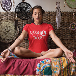 Camiseta Cuerpo De Yoga Con Impresión Gráfica De Yoga Pose