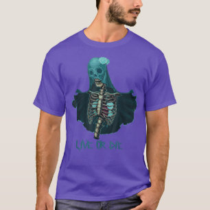 Camiseta Cuerpo esqueleto, Chica De Niños En Vivo O Morir H