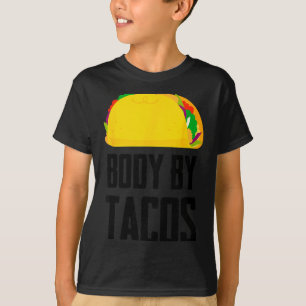 Camiseta Cuerpo gracias a tacos divertida fiesta mexicana 
