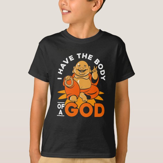 Camiseta Cuerpo Graso De Un Gimnasio Gracioso De Dios Buda (Anverso)