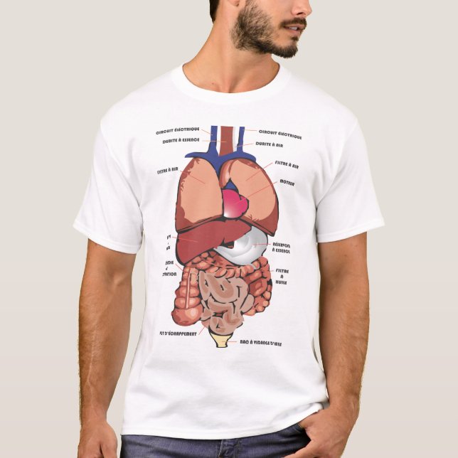 Camiseta Cuerpo humano (Anverso)
