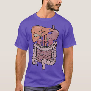 Camiseta Cuerpo Interior Órgano Anatomía Disfraz Fácil Hall
