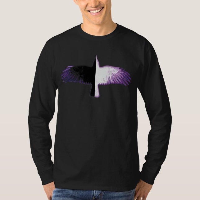 Camiseta Cuerpo morado negro y blanco (Anverso)