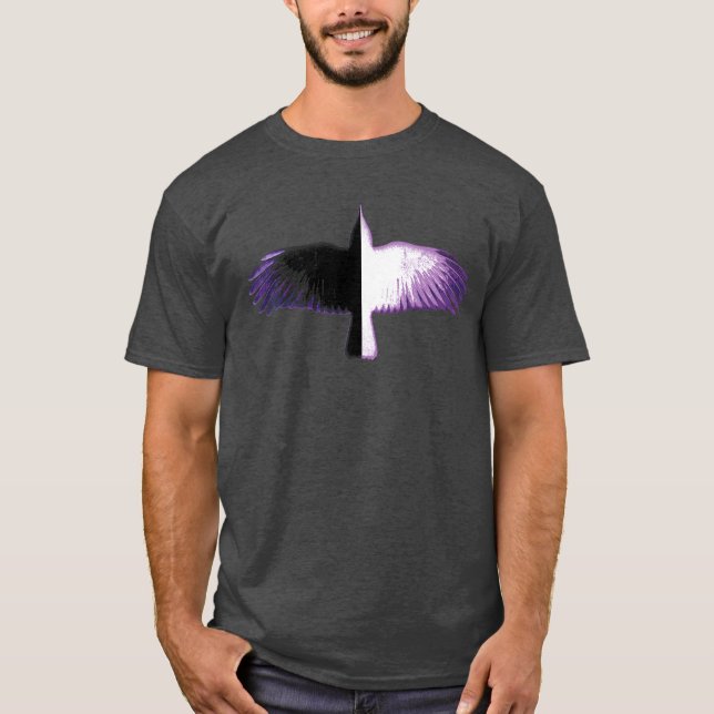 Camiseta Cuerpo morado negro y blanco (Anverso)