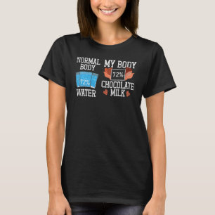Camiseta Cuerpo Normal Vs Mi Gráfico De Comida Cuerpo De Ch