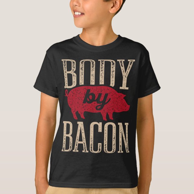 Camiseta Cuerpo por Bacon Keto de baja calidad de carbohidr (Anverso)