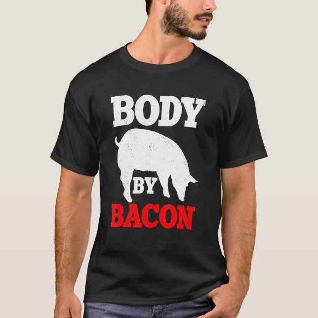 Camiseta Cuerpo Por Bacon Keto Dieta Ketosis Terapia Ketogé (Anverso)