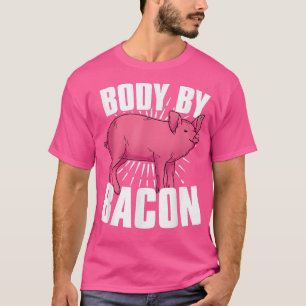 Camiseta Cuerpo Por Bacon Pork Lover Gracioso Foodie Cerdo