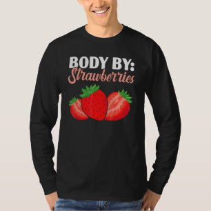 Camiseta Cuerpo Por Fresas Frutariano Baya Fruta Fresa