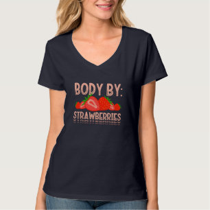 Camiseta Cuerpo Por Fresas Stawberry Picando Fruta De Berry