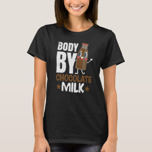 Camiseta Cuerpo Por Gráfico De Comedor De Leche De Chocolat