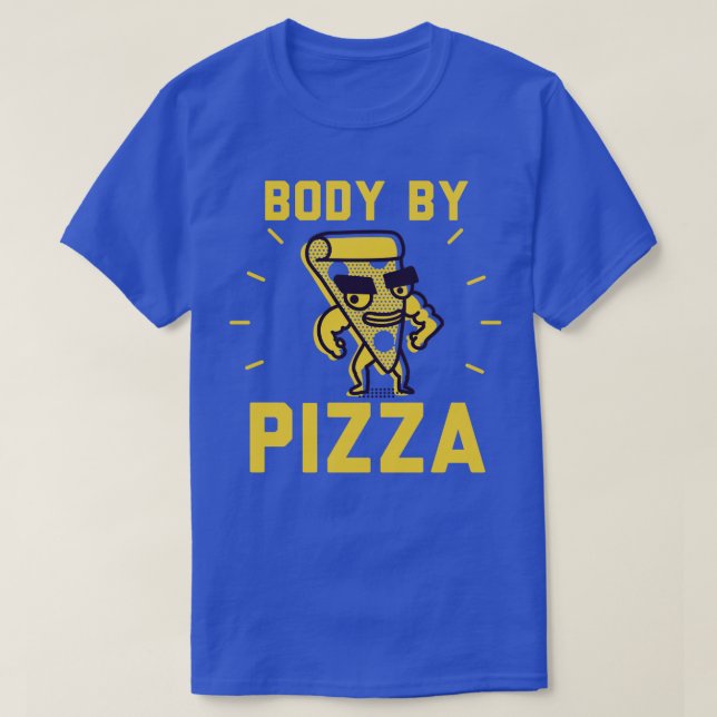 Camiseta Cuerpo por pizza (Diseño del anverso)