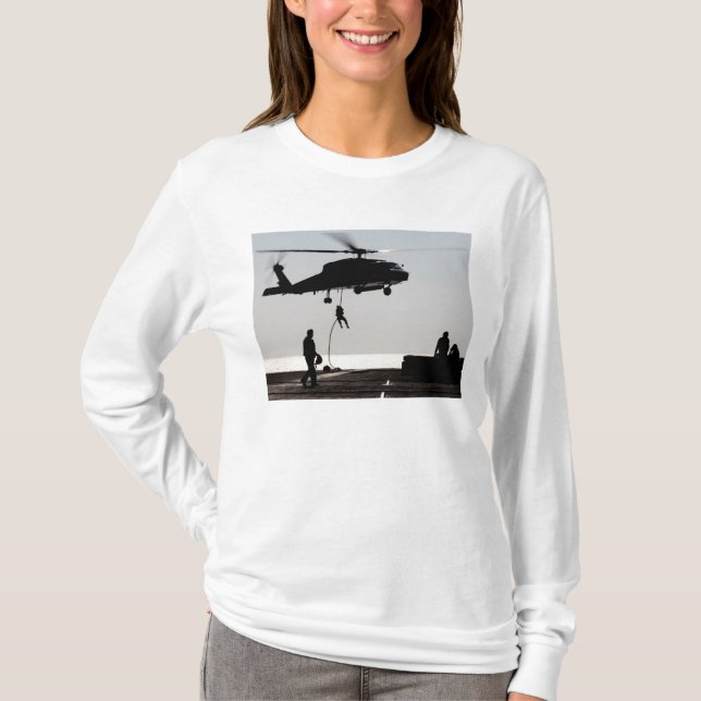 Camiseta Cuerpo rápido de personal de un SH-60F (Anverso)