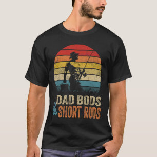Camiseta Cuerpos De Papá Y Varillas Cortas Retro Pesca Cuer