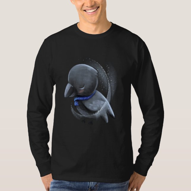 Camiseta Cuervo Bebé Pollito Dormilón (Anverso)