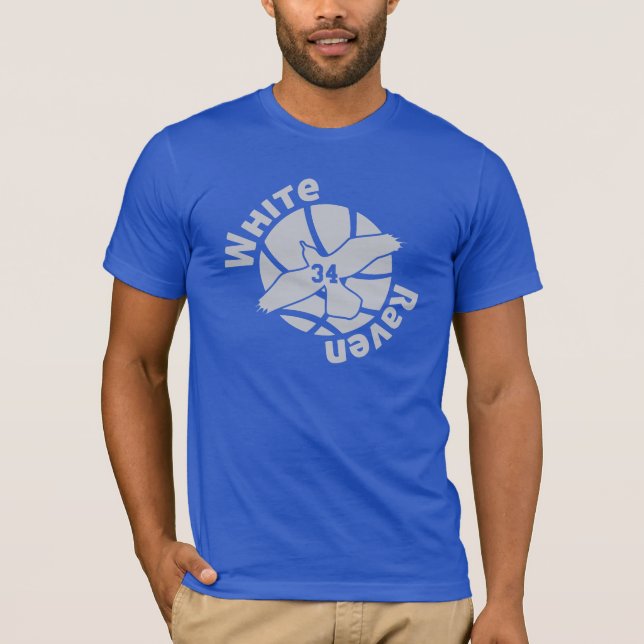 Camiseta Cuervo blanco (Anverso)