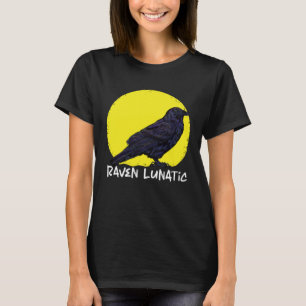 Camiseta Cuervo Cuervo Luna Lunar Lunático Ventilador Cuerv